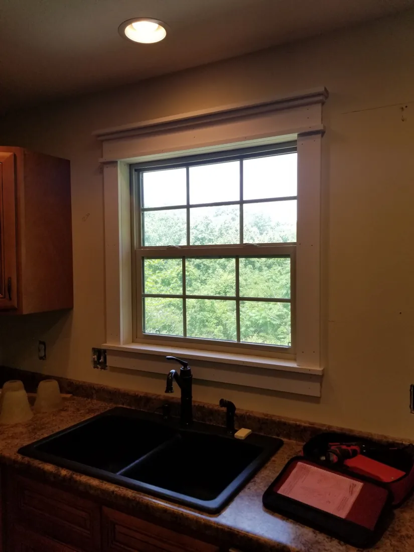 Kitchen window and sink area